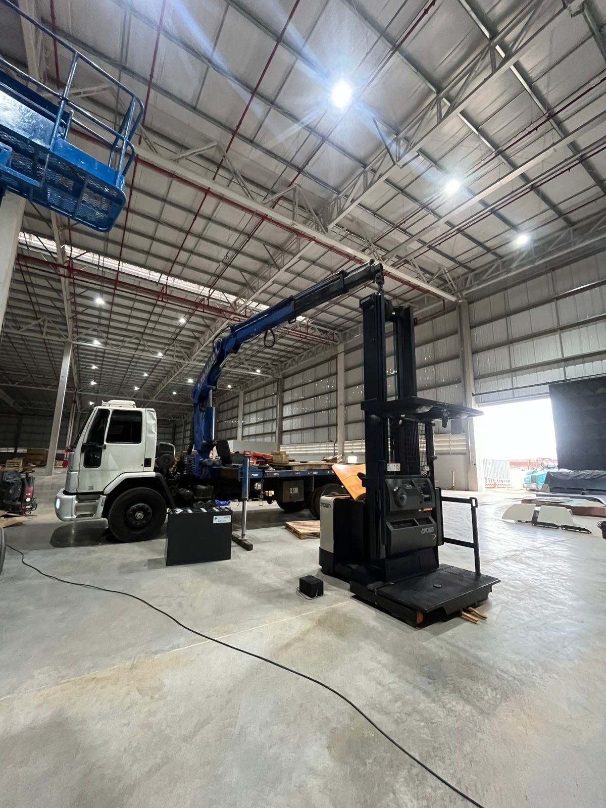 Operação e equipamento aguardando